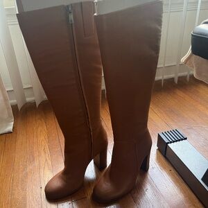 Kenneth Cole Brown Over the Knee Boots